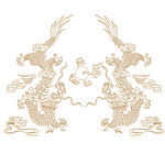 双龙戏珠中式精美图案