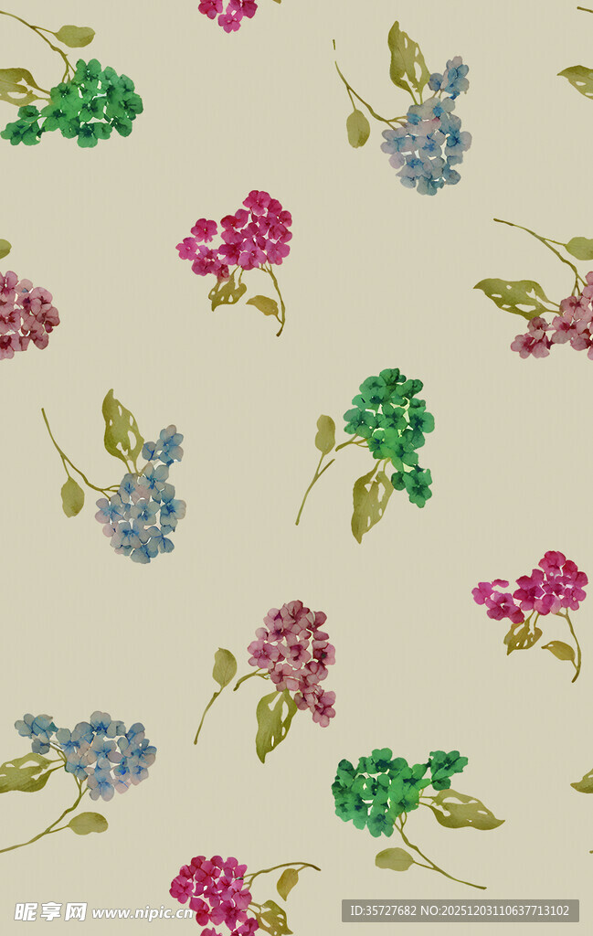 花卉图案布料纹理设计