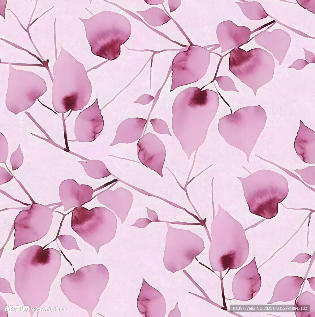 粉色花朵图案背景