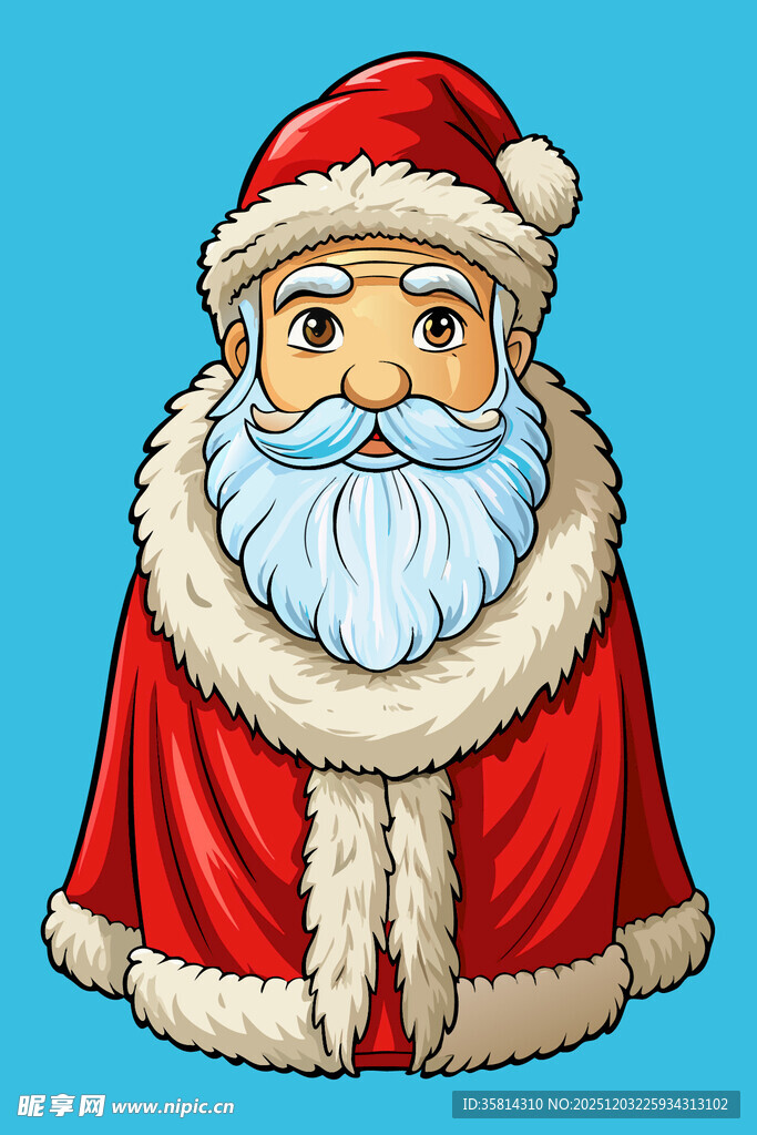 可爱圣诞老人形象
