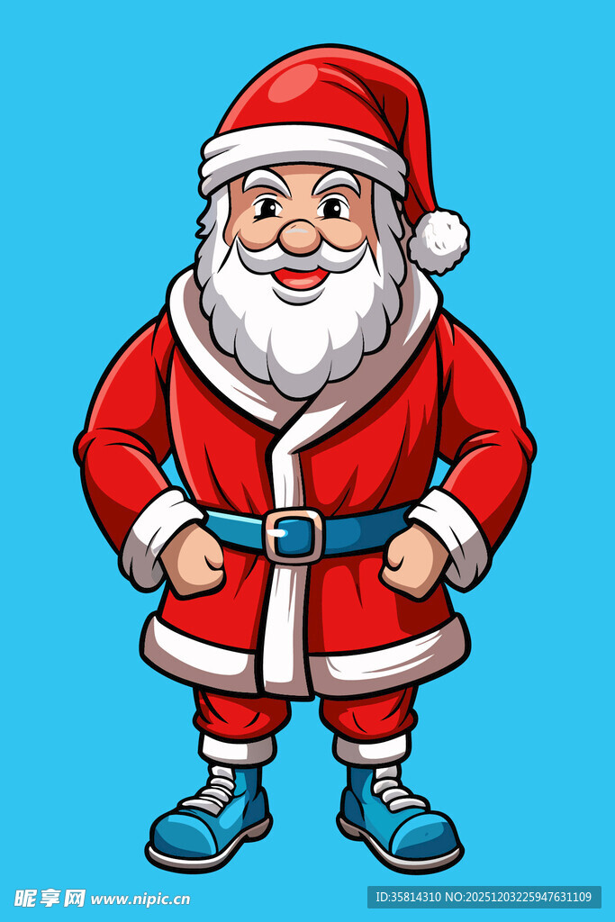 欢乐圣诞老人形象