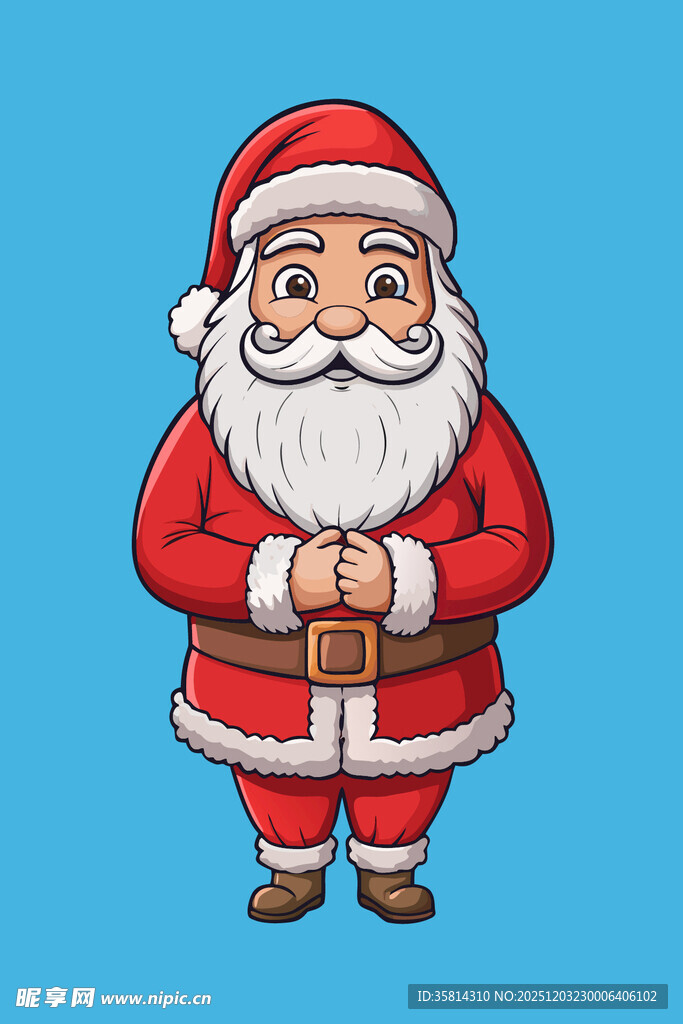 可爱圣诞老人形象