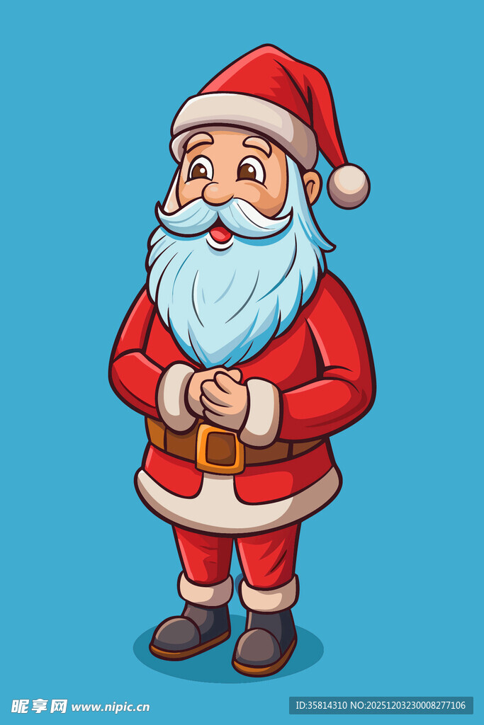 可爱圣诞老人形象