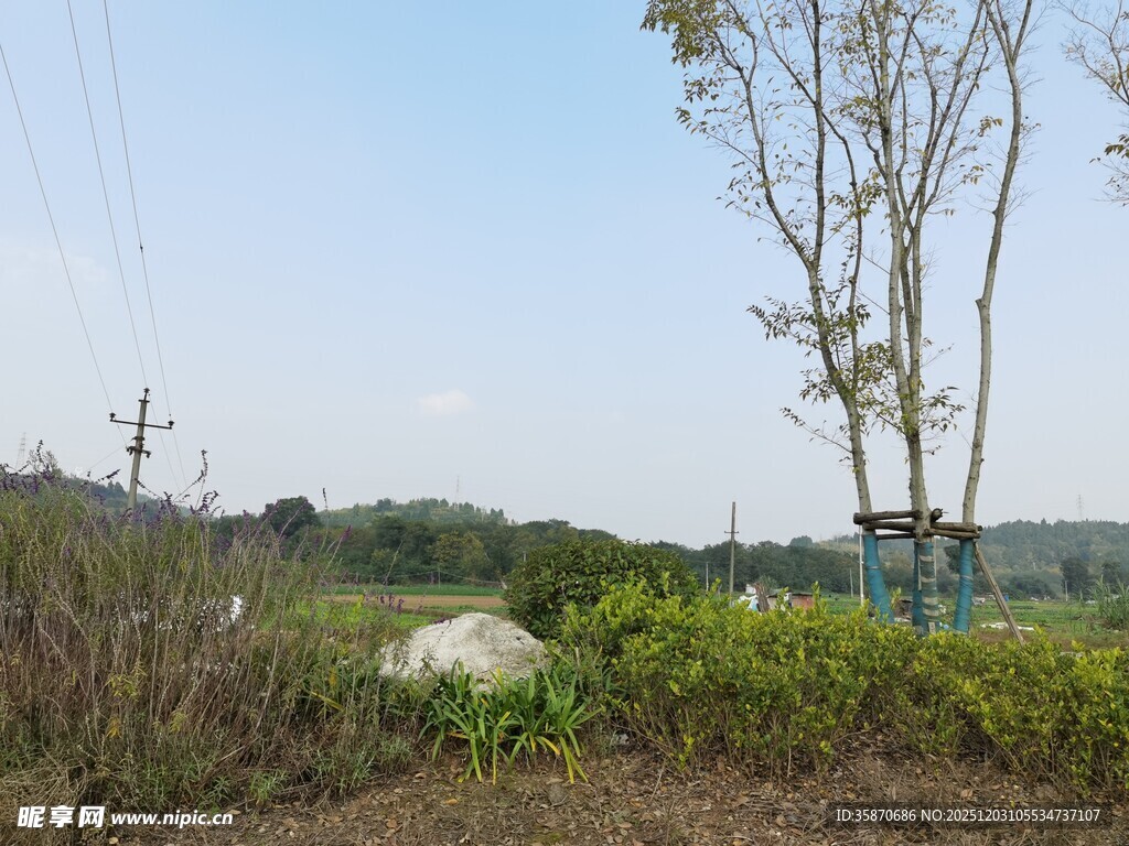乡村田野风光景色