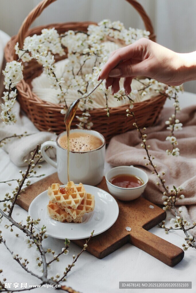 春日下午茶时光与精致点心