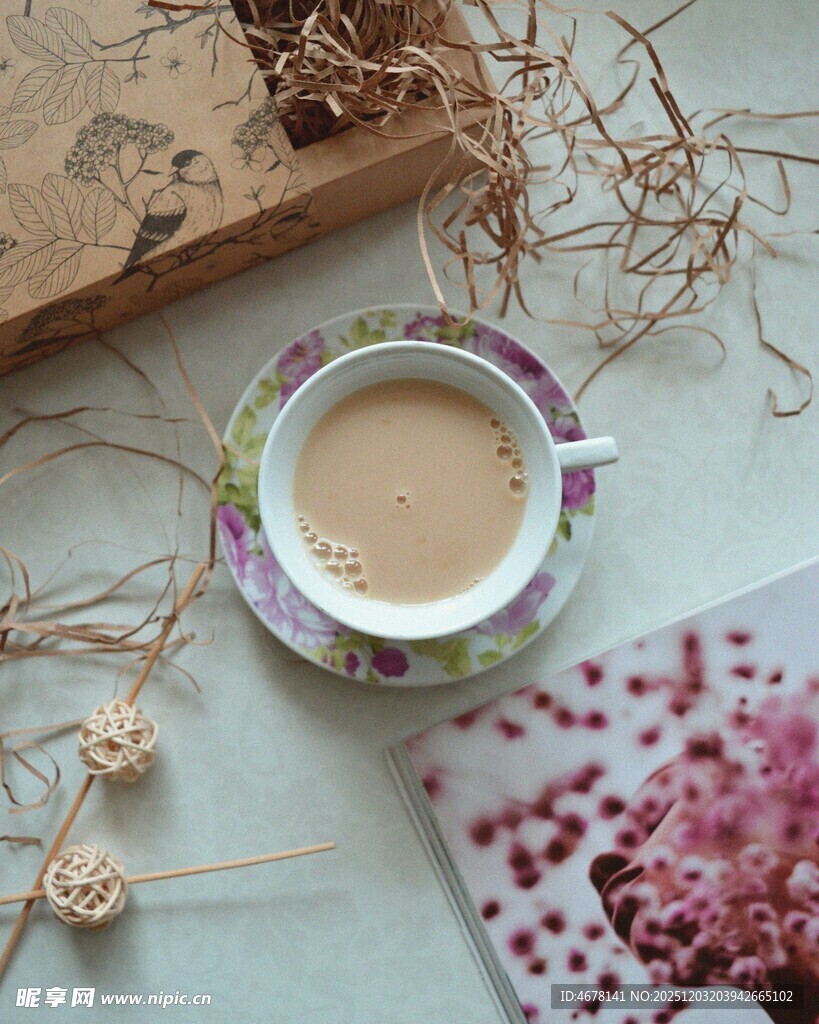 精致花茶摆拍尽显优雅