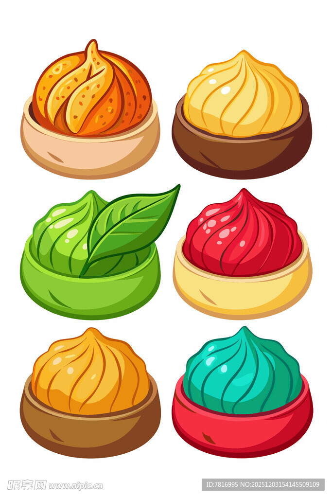 多彩美味小糕点