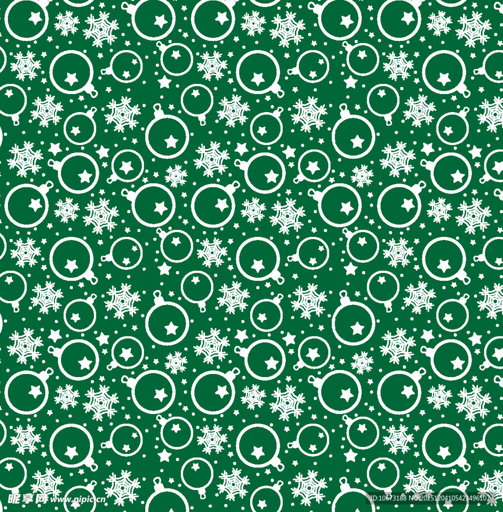 绿色雪花螺旋花纹背景图
