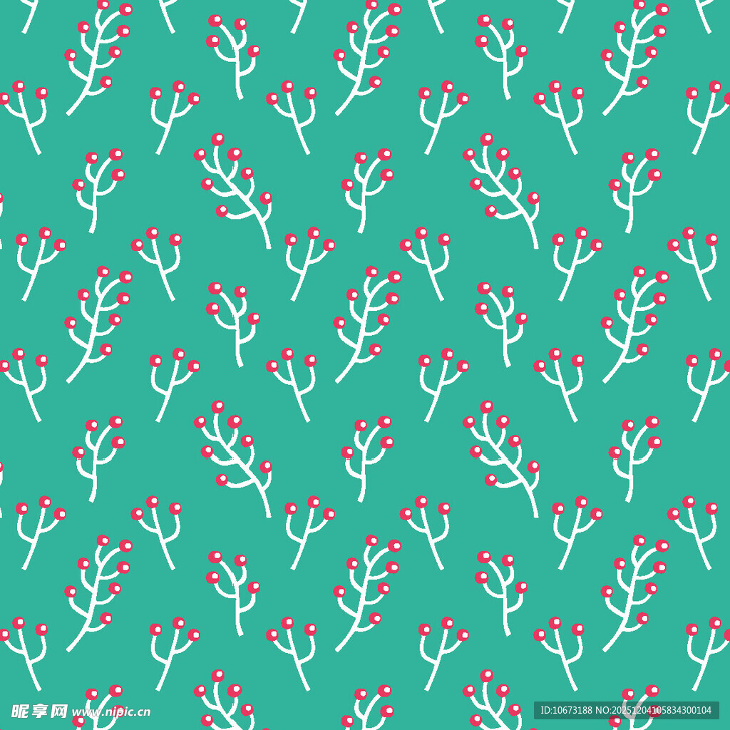 清新绿植图案背景纹理