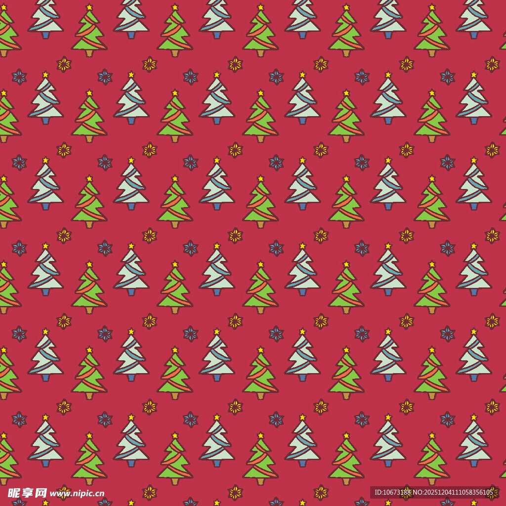 红色圣诞图案背景纹理