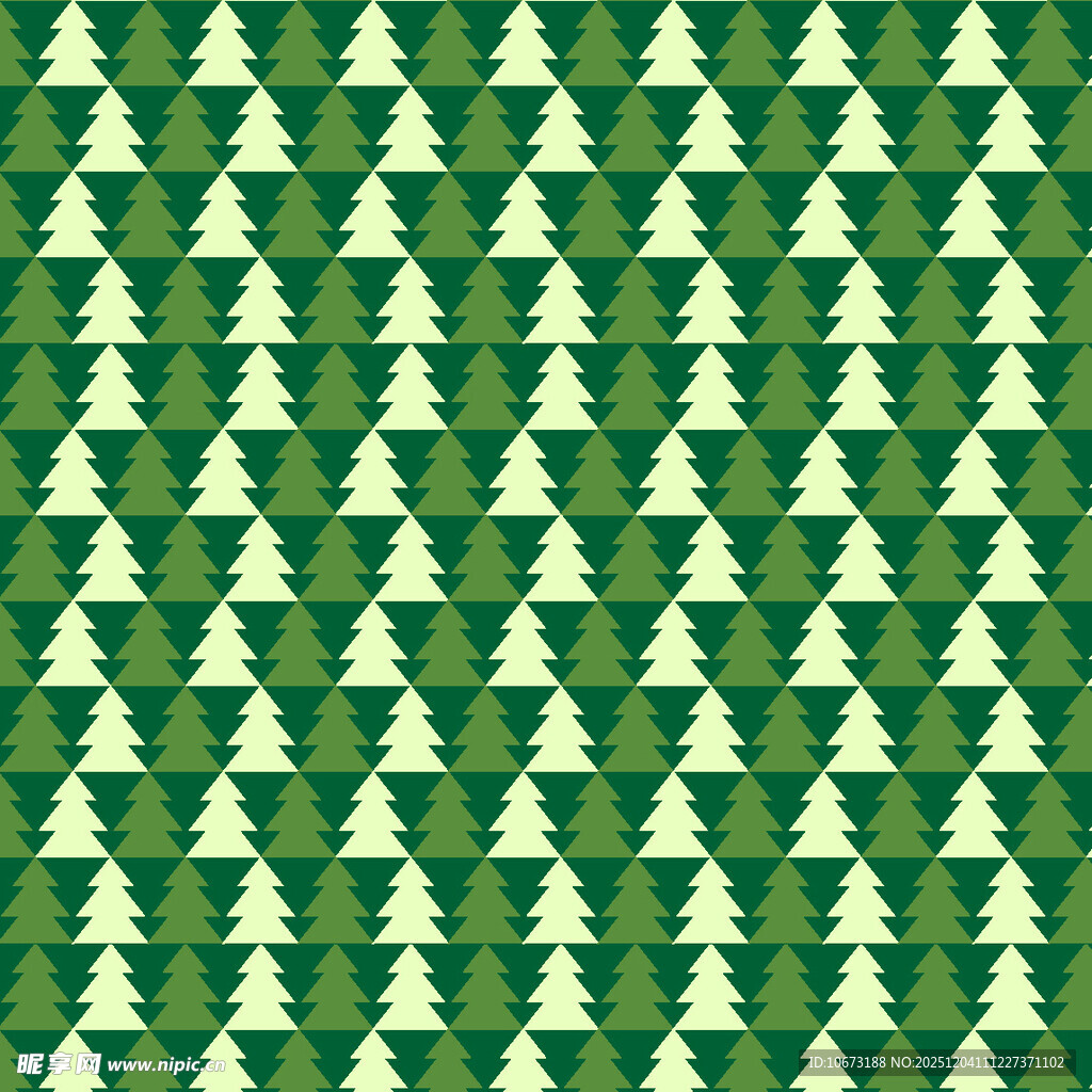 绿色圣诞树图案背景
