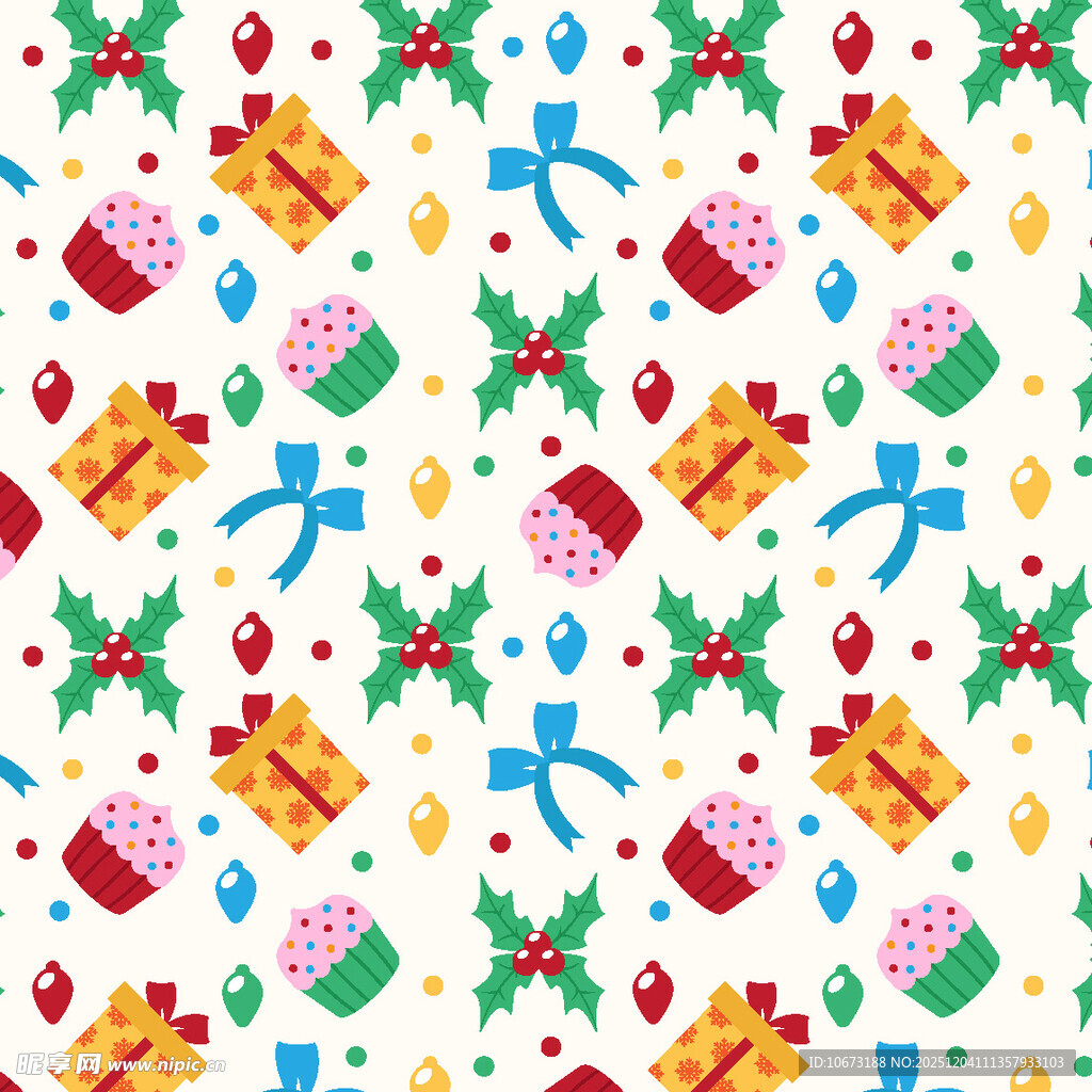 圣诞礼物图案背景