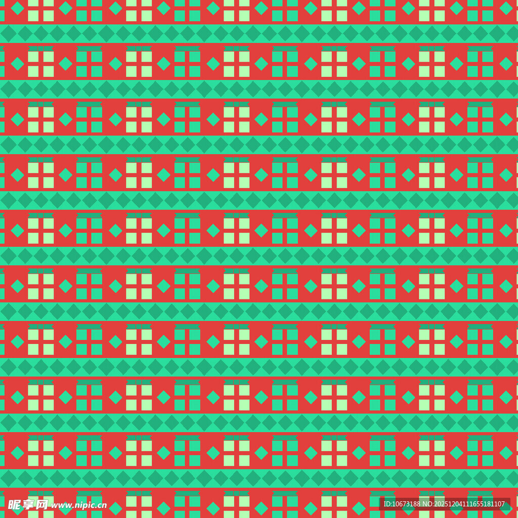 红绿几何图案纹理背景