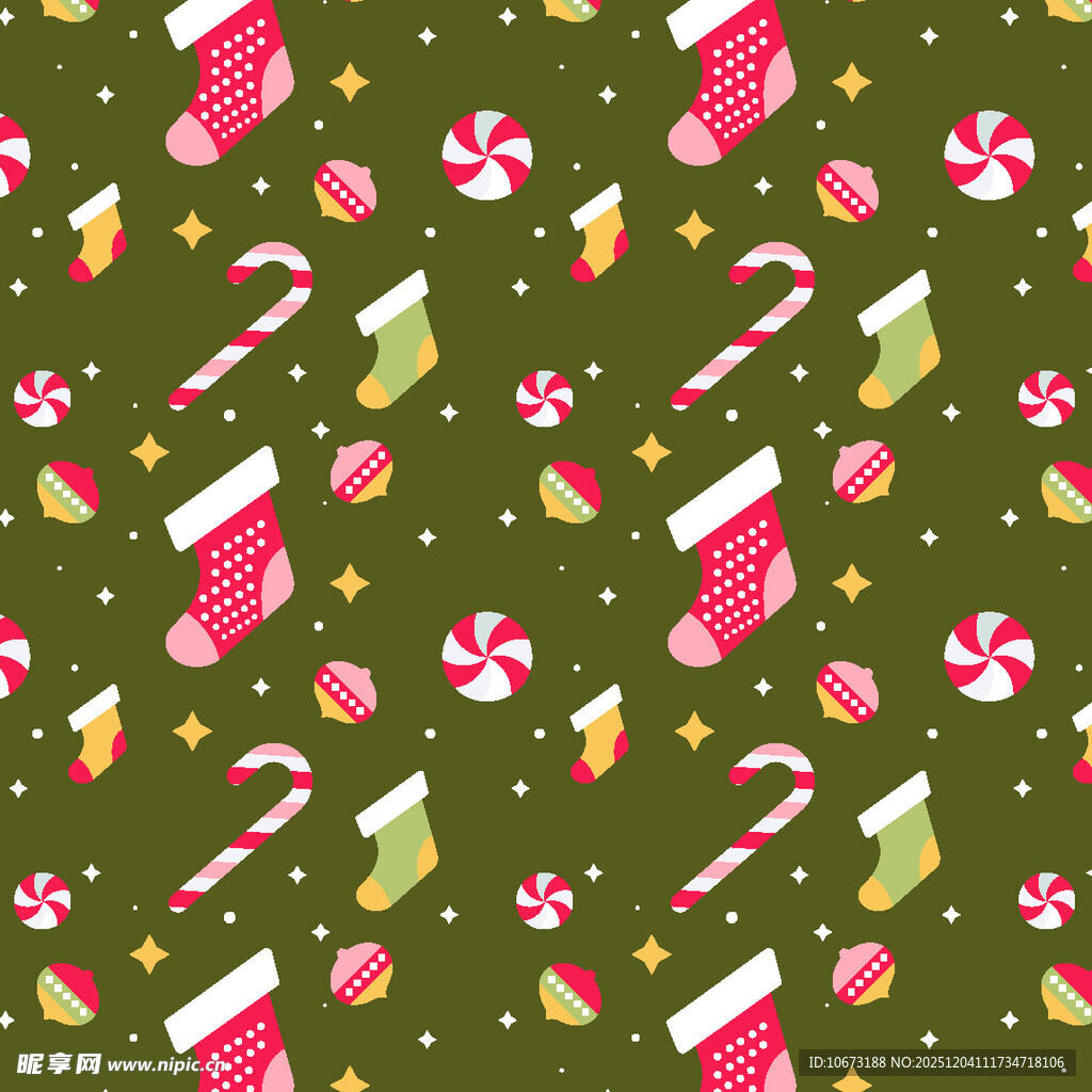 圣诞主题节日装饰图案