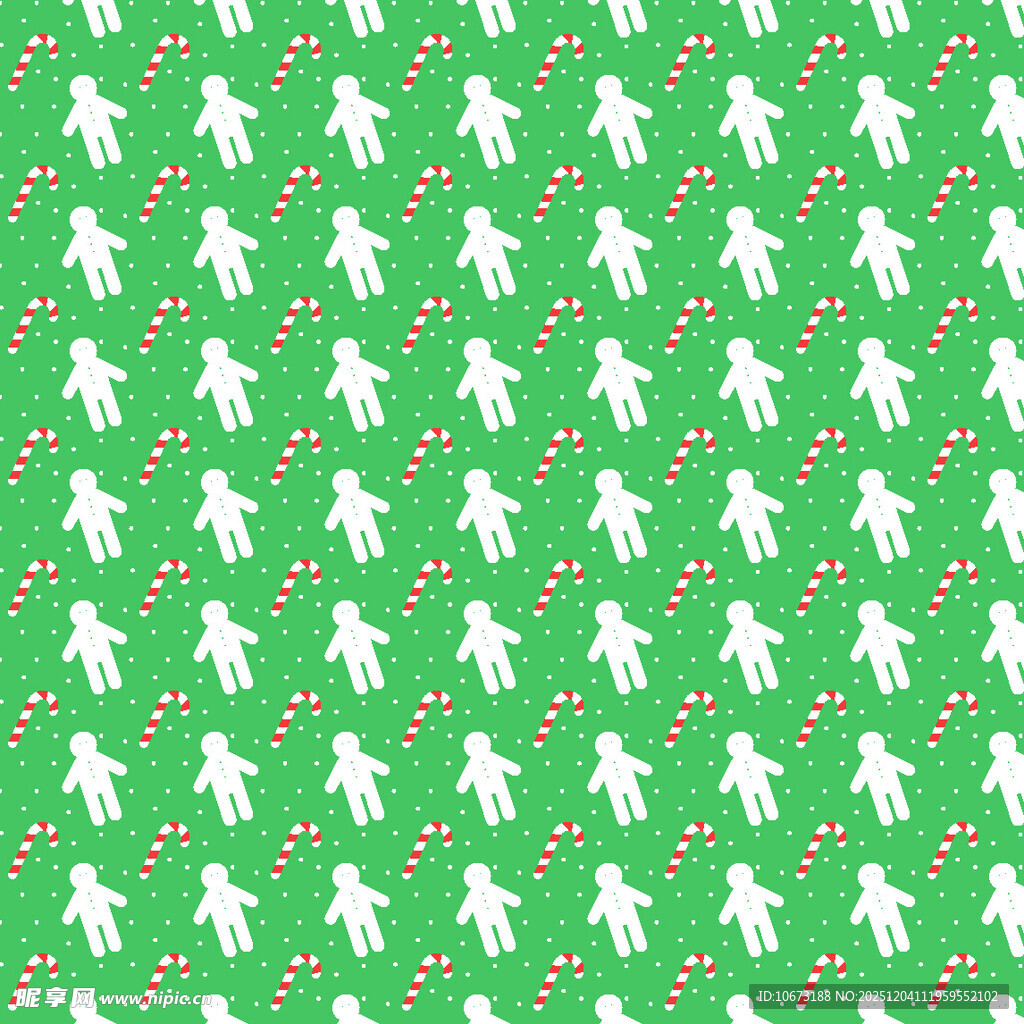 绿色圣诞精灵图案背景