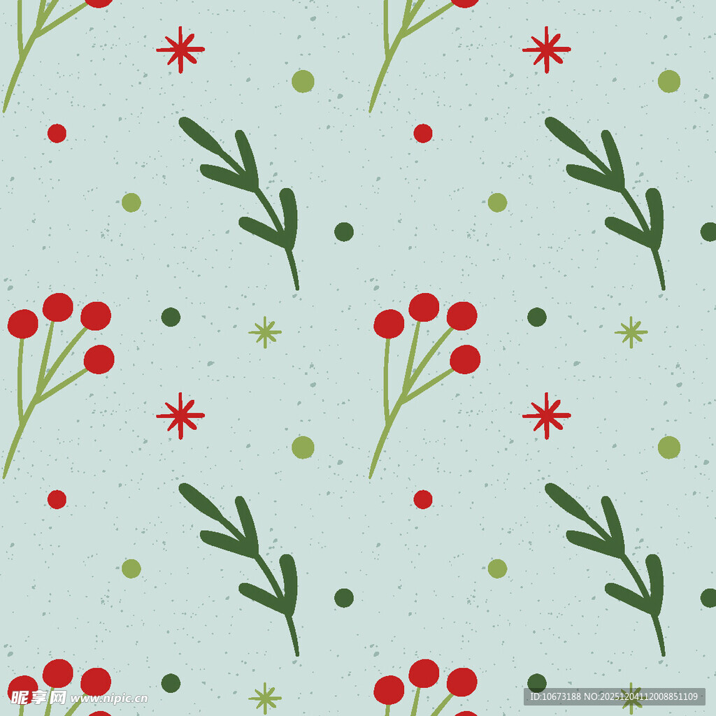 圣诞风植物图案背景