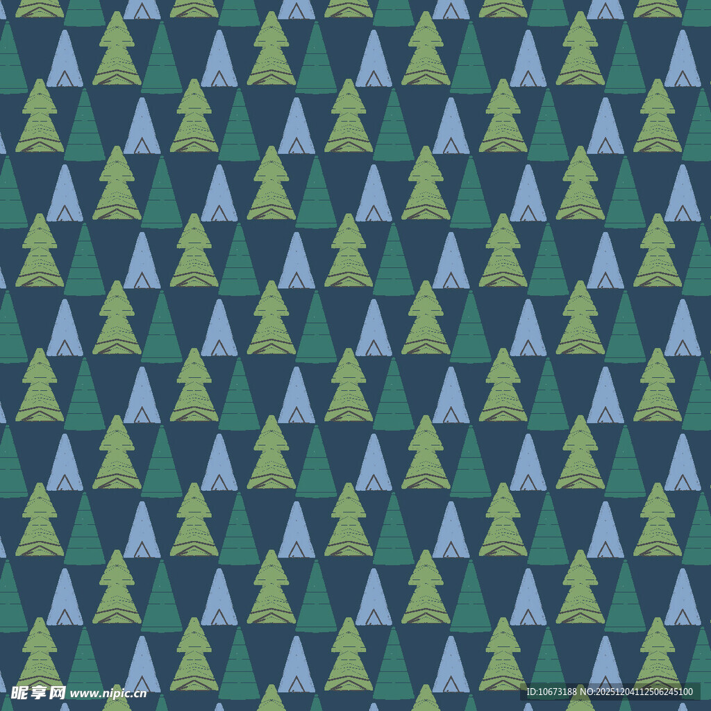 圣诞风绿色松树图案背景
