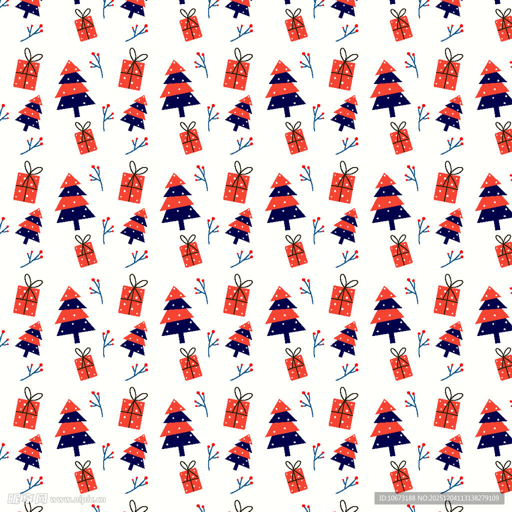 节日礼物图案背景