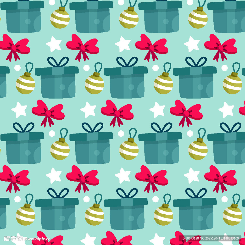 圣诞礼物图案背景