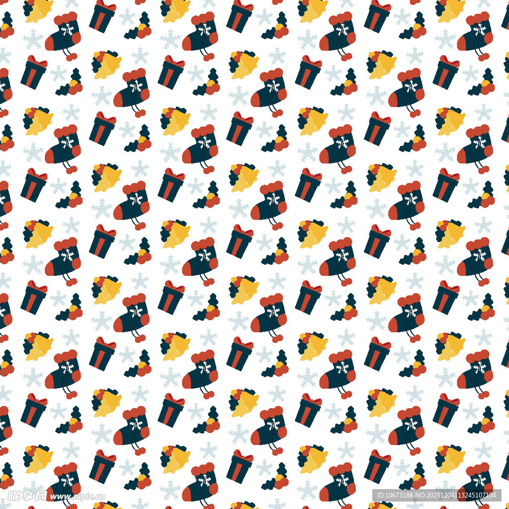 卡通人物图案无缝背景图