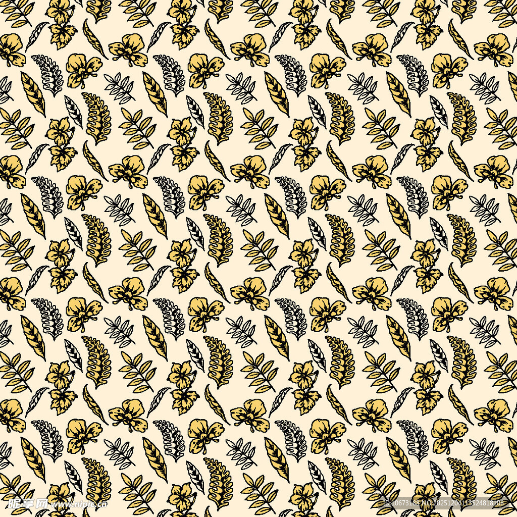 昆虫图案的精美纹理背景