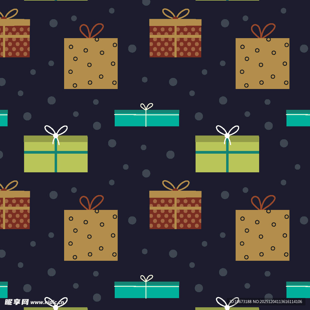 圣诞礼物图案背景
