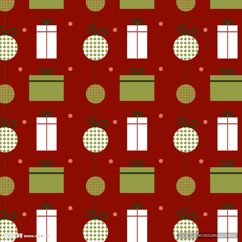 圣诞礼物图案背景