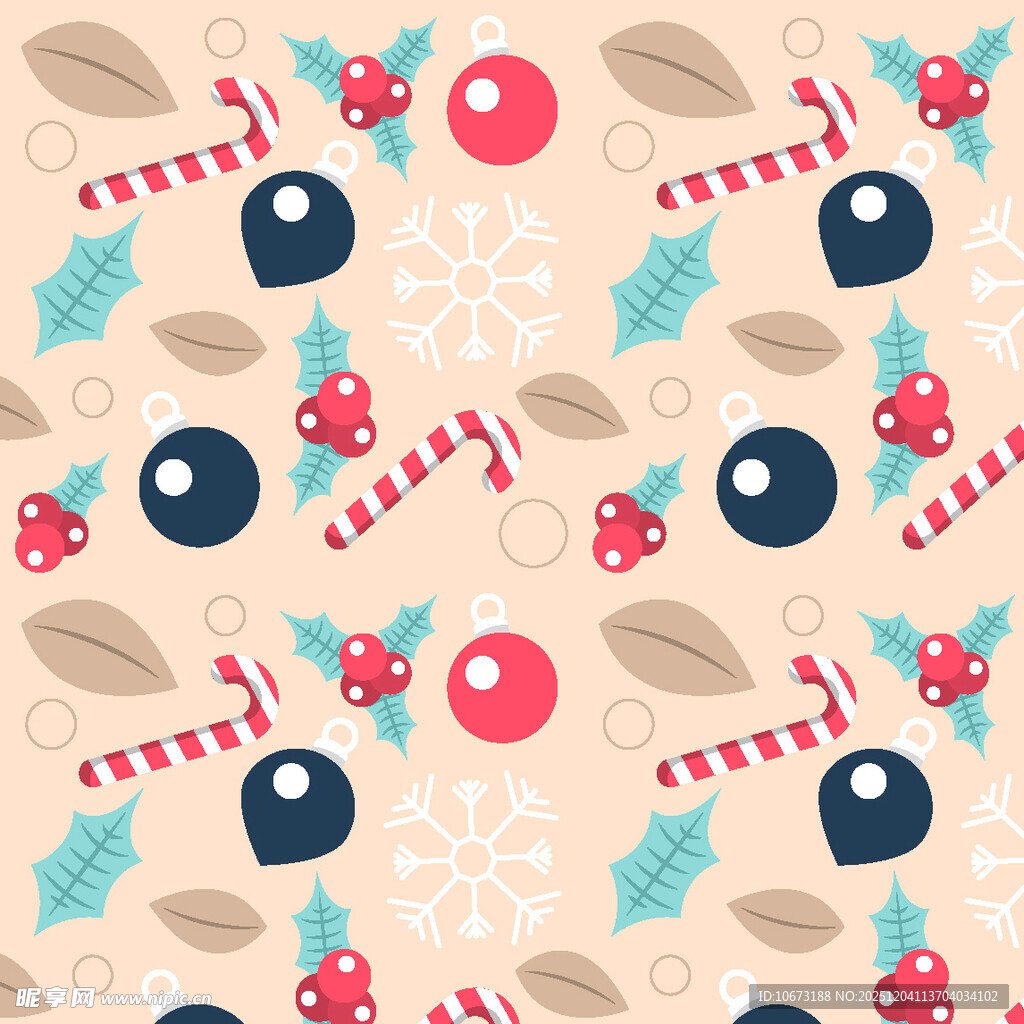 圣诞主题图案背景设计