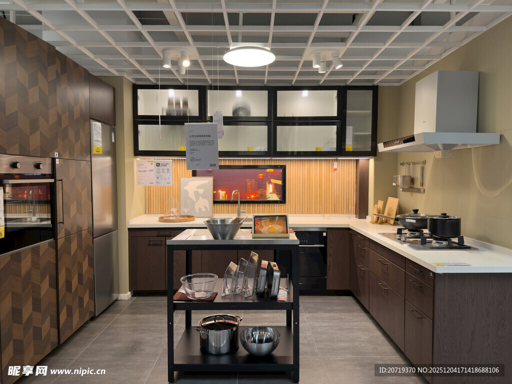 现代风格开放式厨房空间