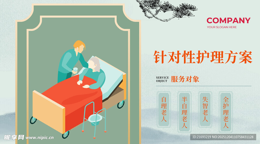  居家养老展板