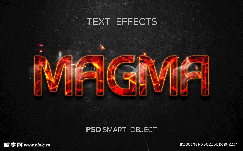 金属火焰字体特效 图片