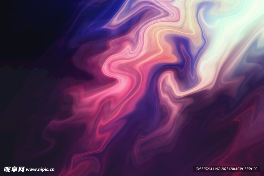 梦幻炫彩流体艺术画面