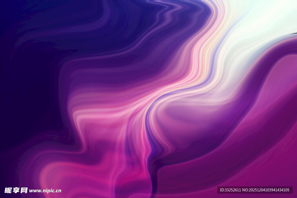 梦幻紫色流体抽象背景图