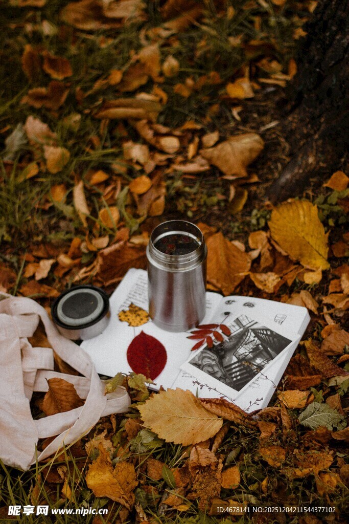 秋日户外惬意咖啡时光