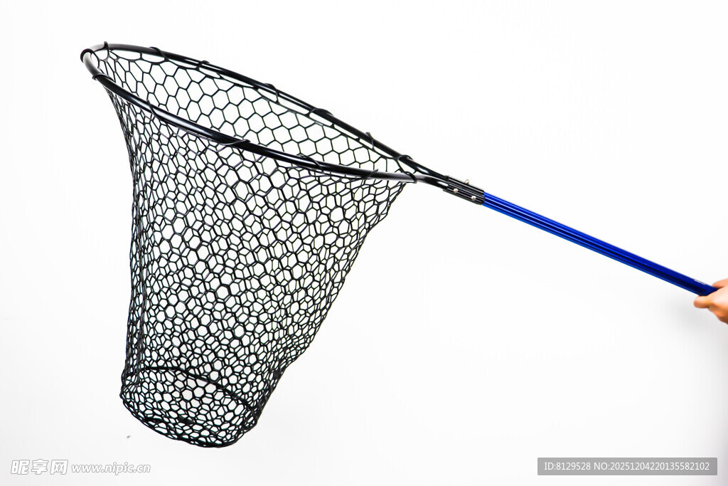 蓝色手柄捕鱼网