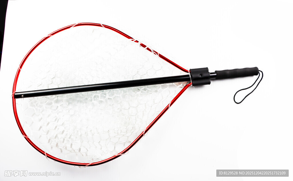 红色渔捞网黑色手柄
