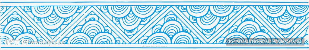 中式古典祥纹边框