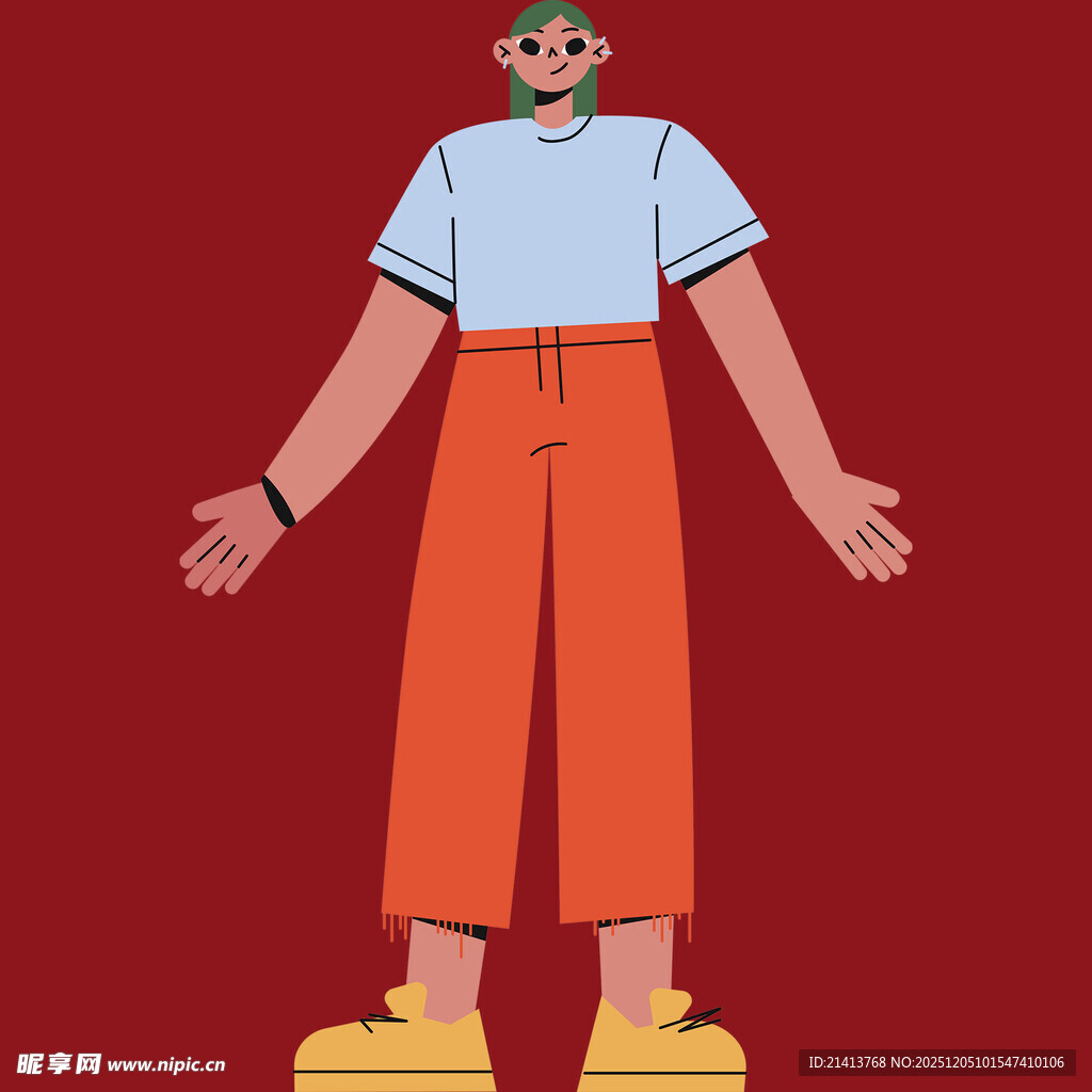 卡通小丑形象展示