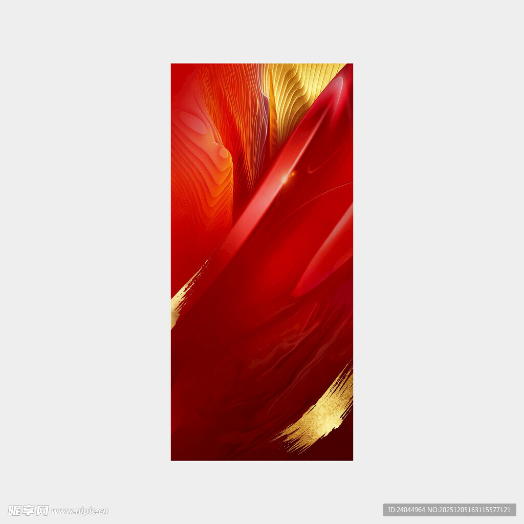 红色金色动感抽象背景图