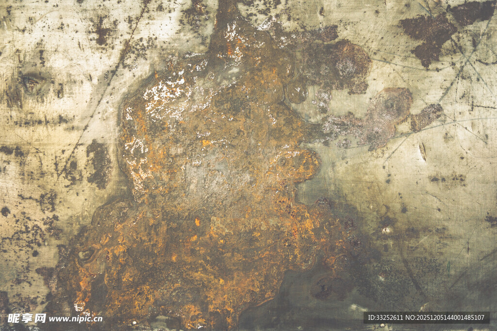 斑驳生锈的金属表面纹理