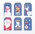 圣诞主题可爱吊牌设计