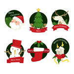 圣诞主题装饰图标集合