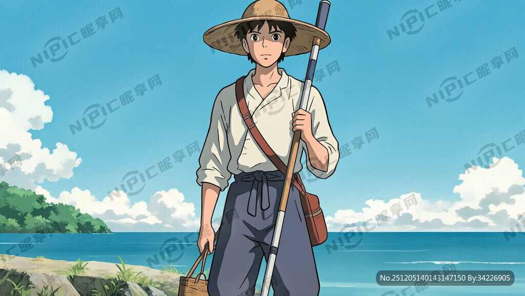 1982年海边20多岁的男性渔