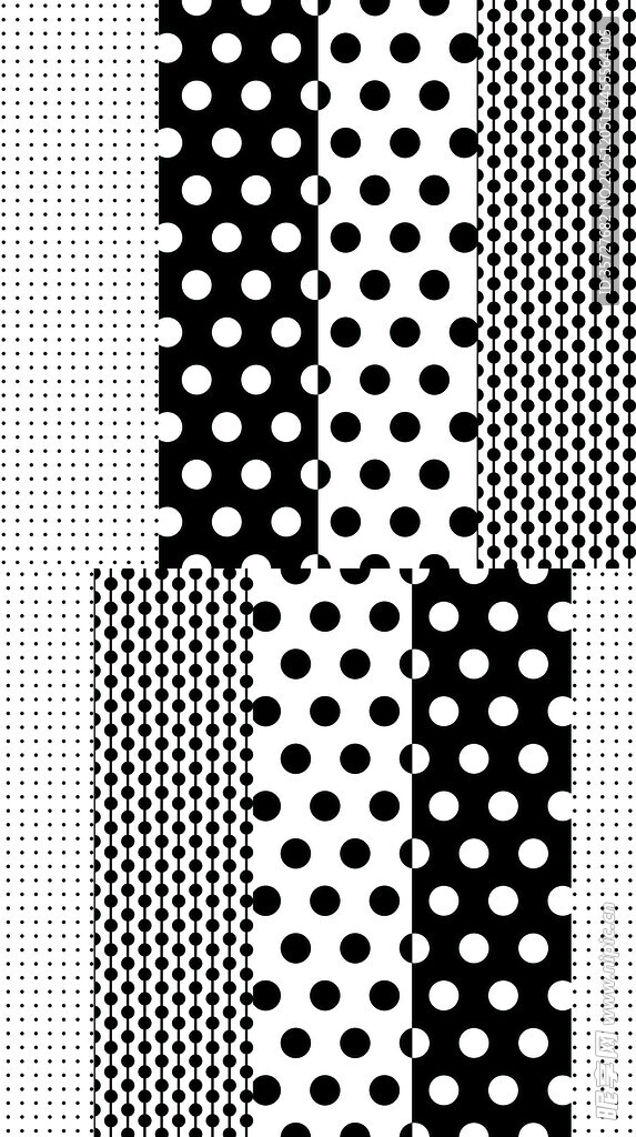 黑白波点几何图案纹理