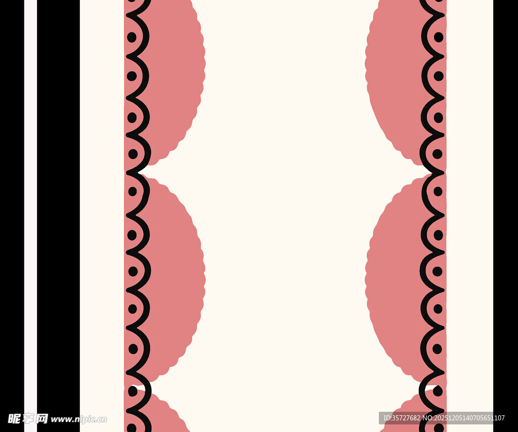 几何波浪条纹图案设计