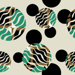 几何图案圆形抽象艺术背景