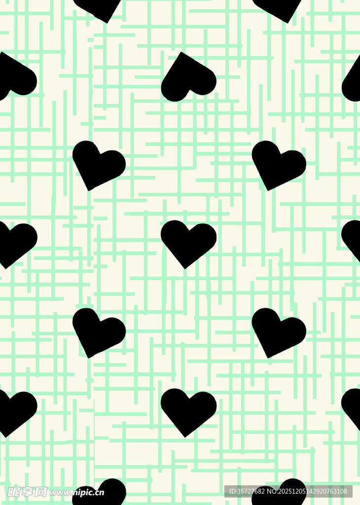 心形图案背景纹理设计
