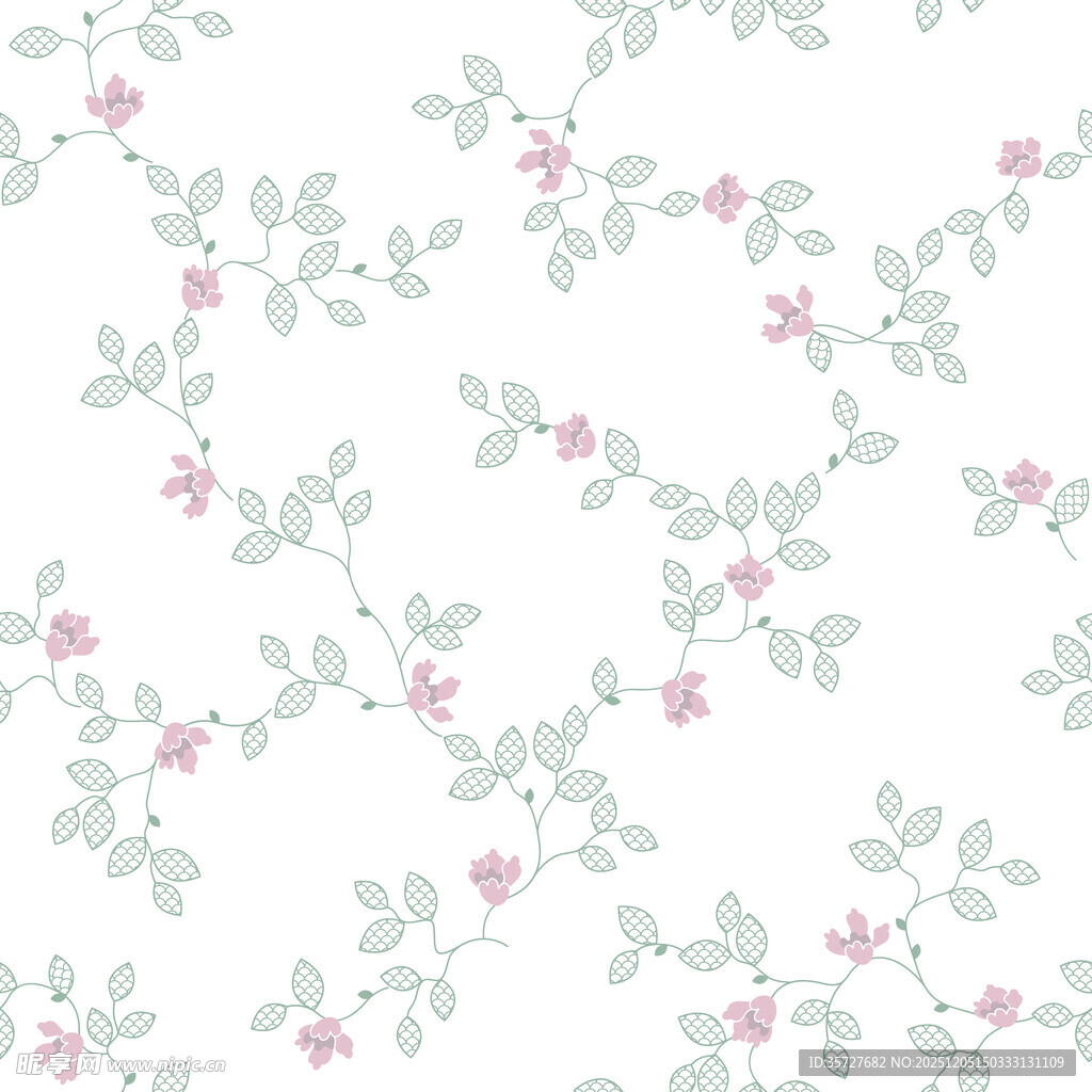 清新花卉图案背景