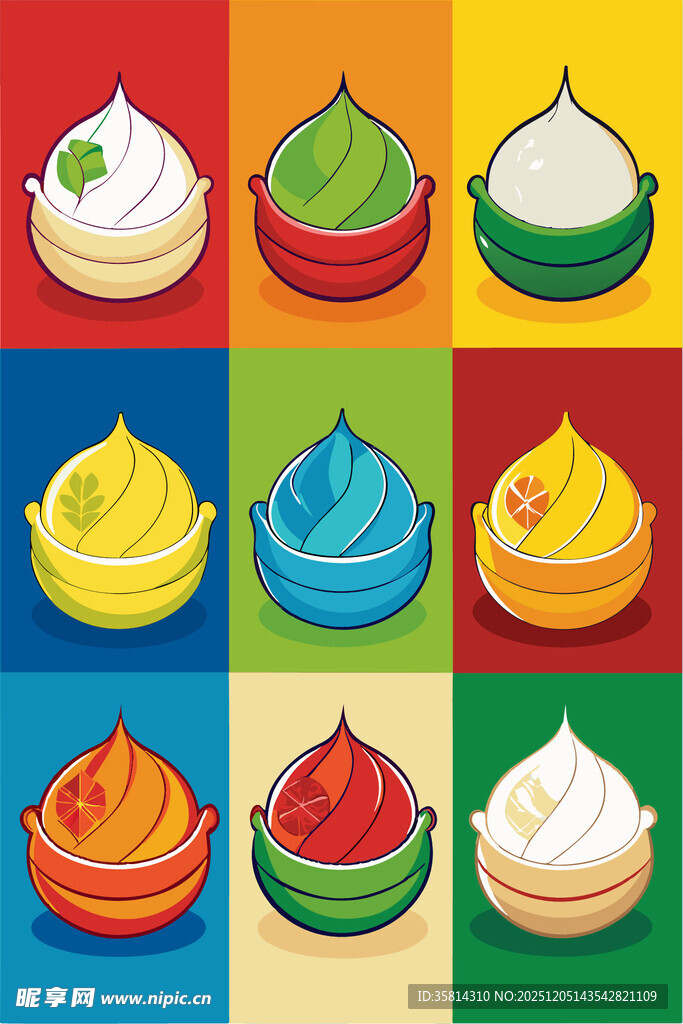 多彩美味纸杯蛋糕集合