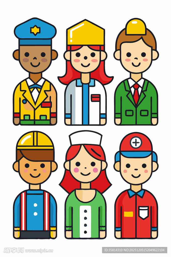 多样职业人物形象集合
